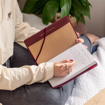 Stitch Your Travels - USA Edition Travel Notebook in Maroon