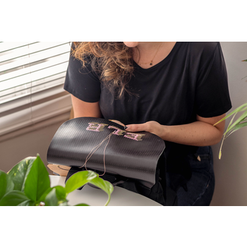 Stitch Your Own Design Backpack -Canvas & Black leather