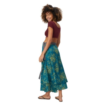 Midi Silky Wrap Skirt