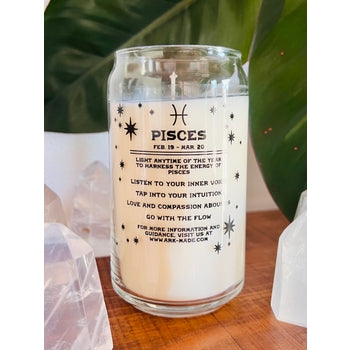 Pisces Zodiac Dressed Horoscope Candle