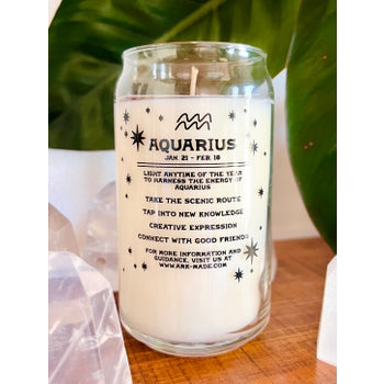 Aquarius Zodiac Dressed Horoscope Candle