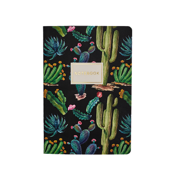 Flora Night Desert Notebook