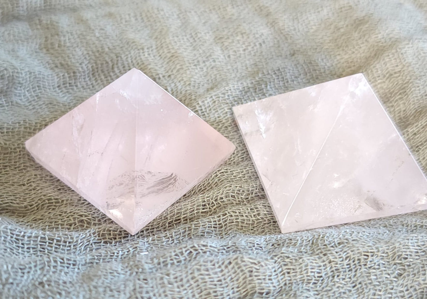 Rose Quartz Pyramids