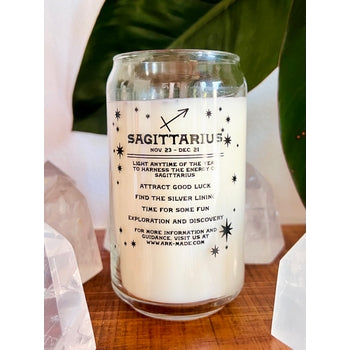 Sagittarius Zodiac Dressed Horoscope Candle