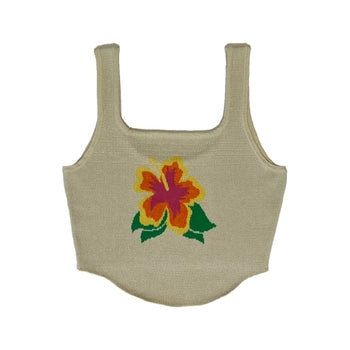 Hibiscus Crop Tank Top