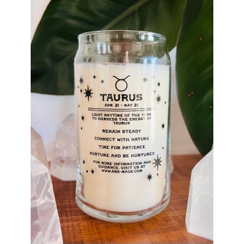 Taurus Zodiac Dressed Horoscope Candle