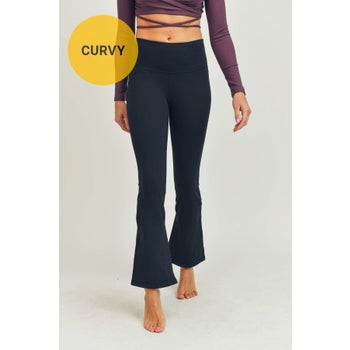 CURVY High-Waist Flare Leggings