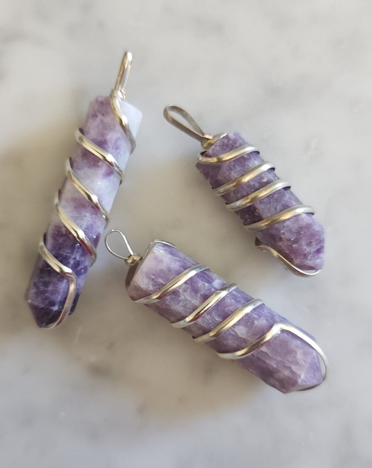 Lepidolite Pendants