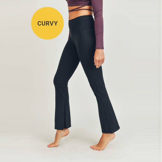 CURVY High-Waist Flare Leggings