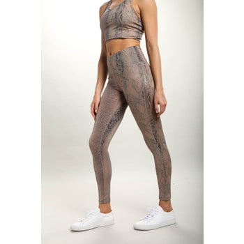 Shimmer Snake Foil High-Waisted Leggings