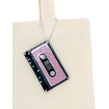 Cassette Wallet & Bag Tag-GLAM Pink