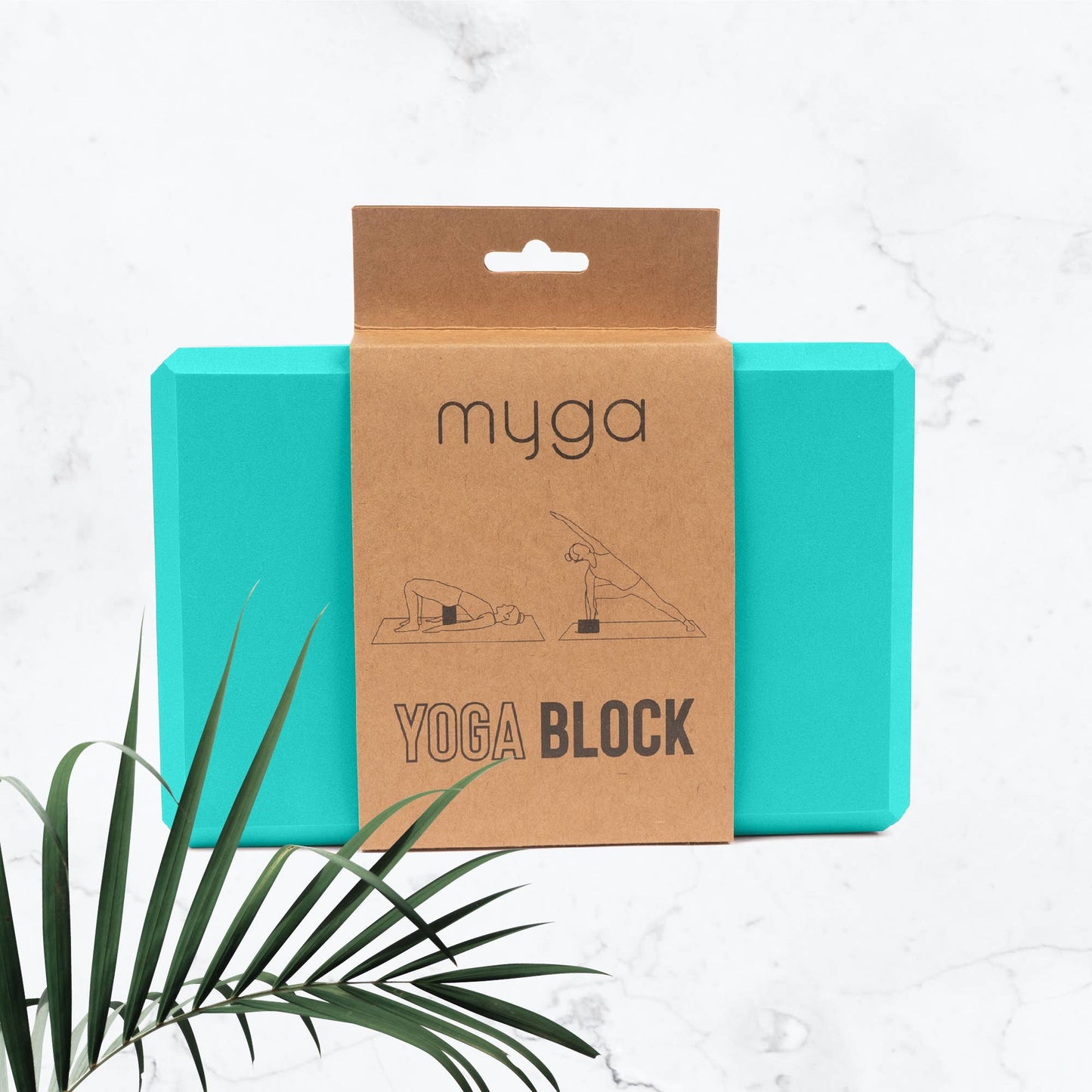 Turquoise Foam Yoga Block