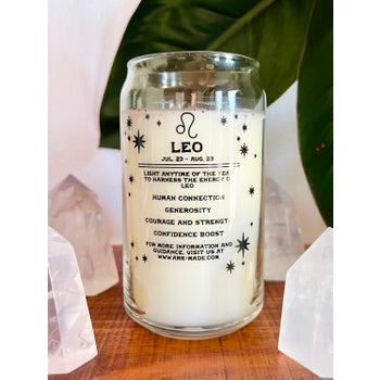 Leo Zodiac Dressed Horoscope Candle