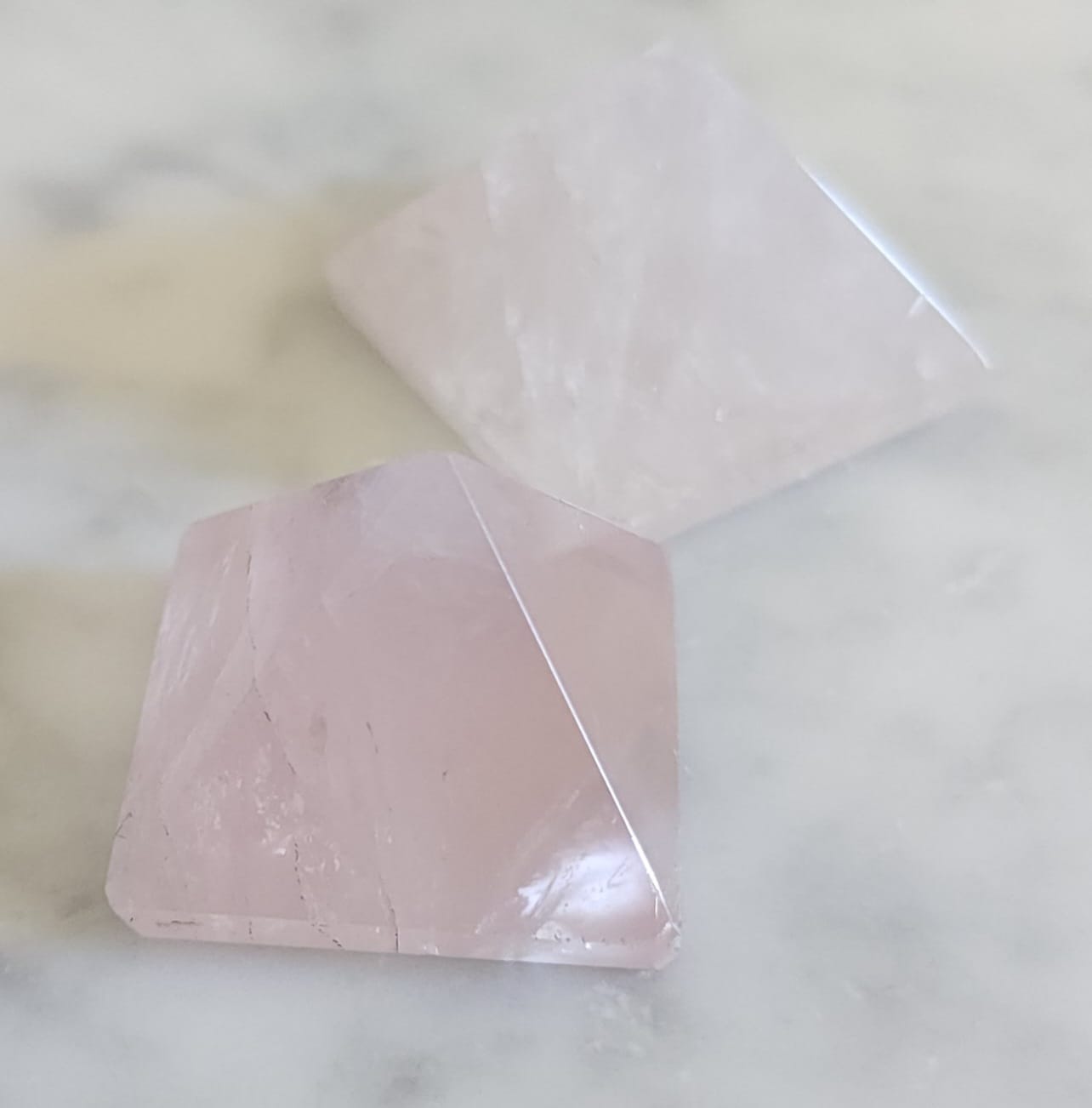 Rose Quartz Pyramids