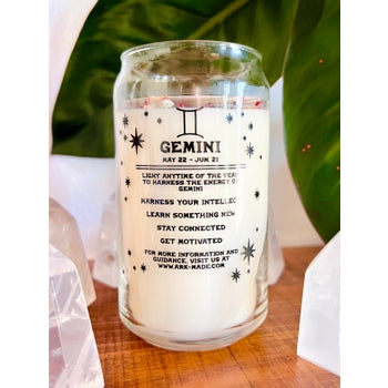 Gemini Zodiac Dressed Horoscope Candle