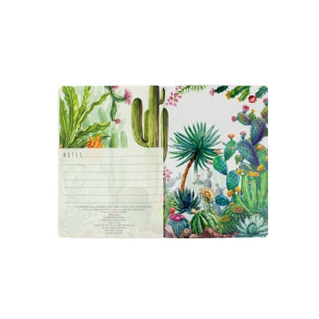 Flora Cactus Blue Notebook