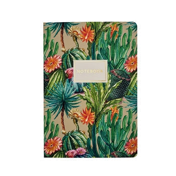 Flora Cactus Blue Notebook