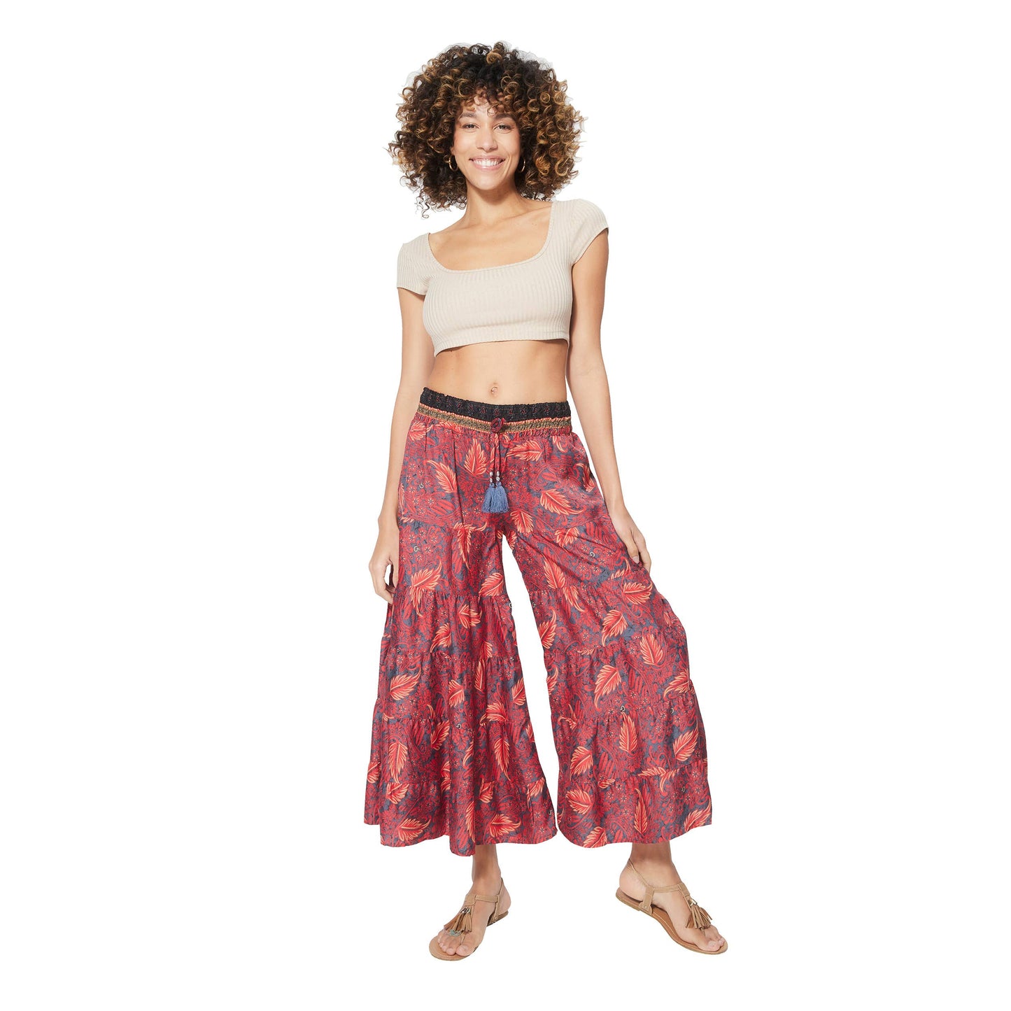 Extra Wide Leg Silky Long Pants