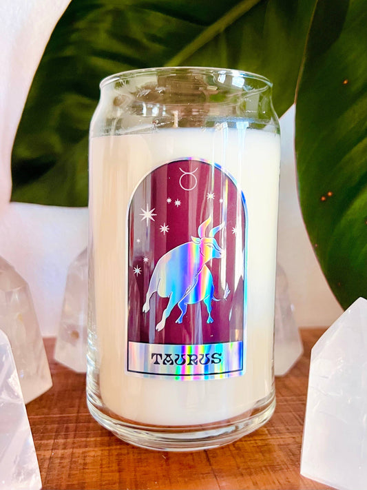 Taurus Zodiac Dressed Horoscope Candle