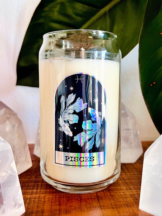 Pisces Zodiac Dressed Horoscope Candle