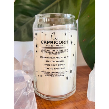 Capricorn Zodiac Dressed Horoscope Candle