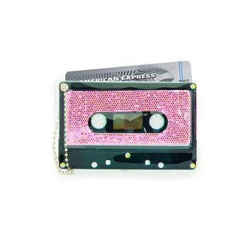 Cassette Wallet & Bag Tag-GLAM Pink