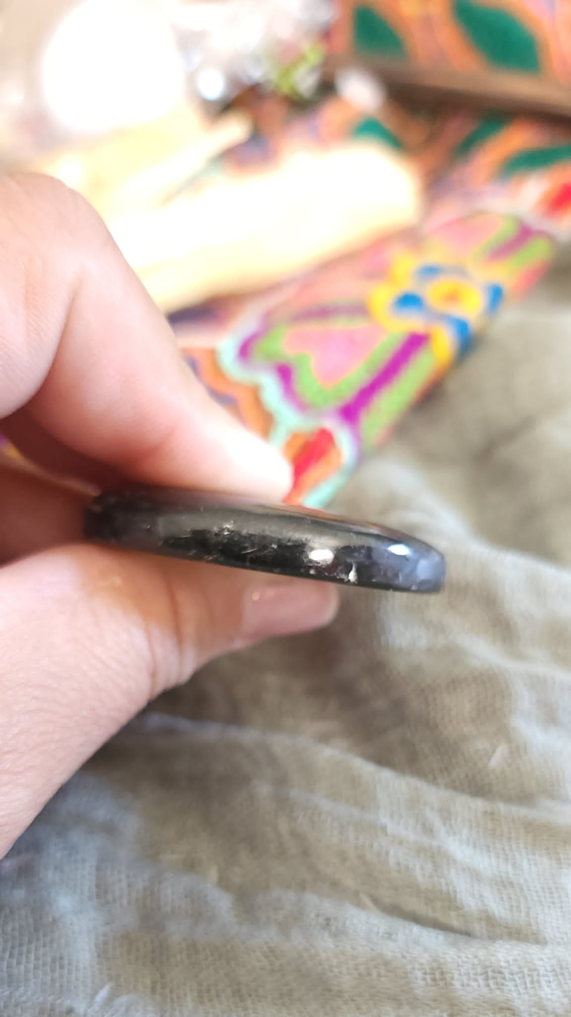 Black Tourmaline Worry Stones