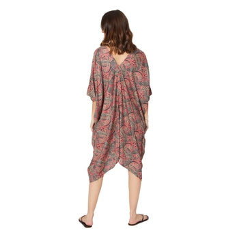 3/4 Sleeve Silky Mid-Length Kaftan