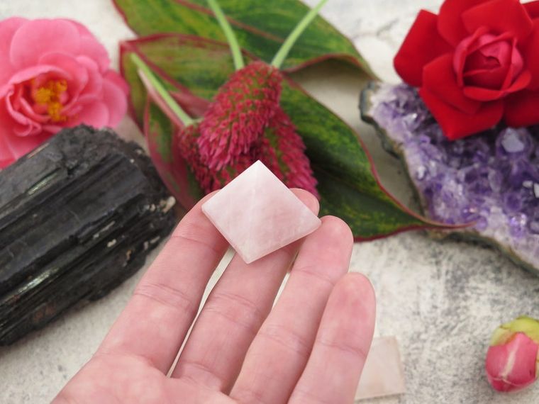 Rose Quartz Pyramids