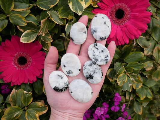 Rainbow Moonstone Worry Stones